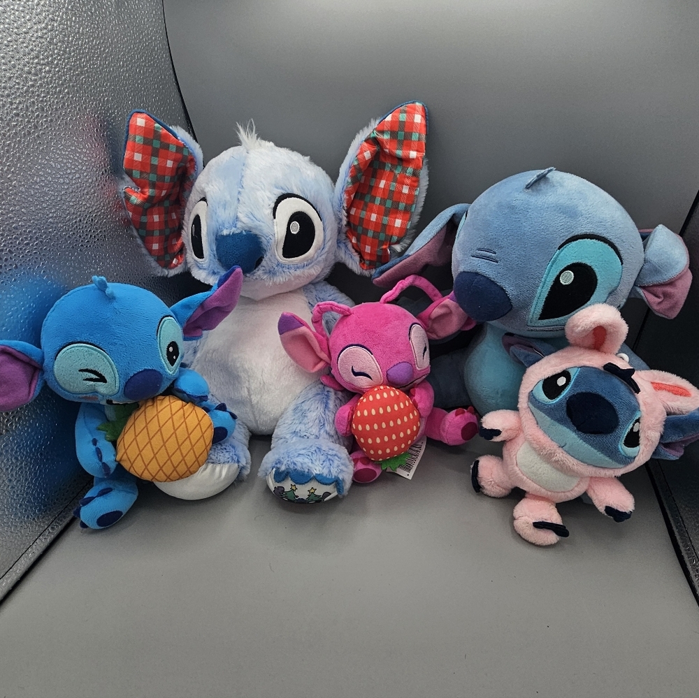Build A Bear Stitch Snowflake Plush Angel Lot Fruit Stuffed Animals Disney Toys